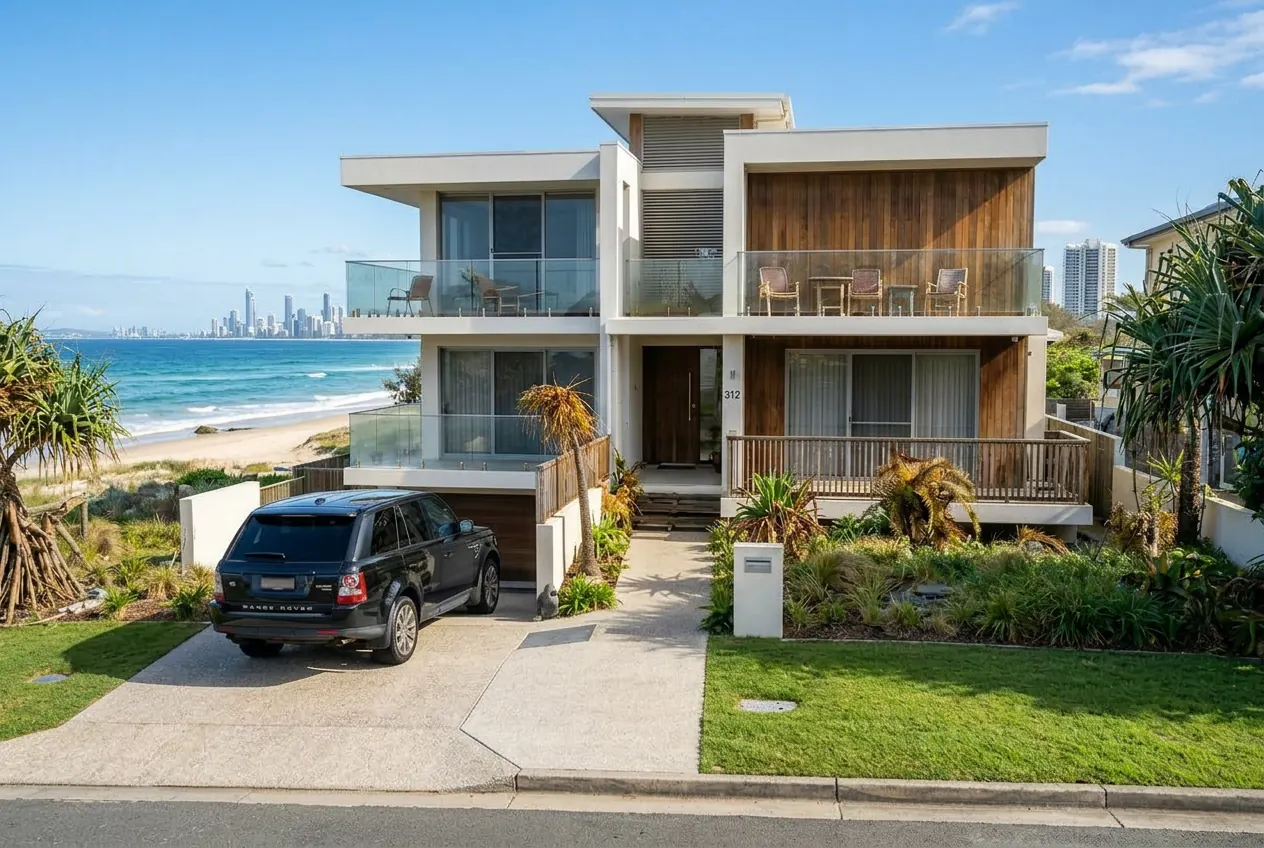 After: property exterior after professional photography and presentation