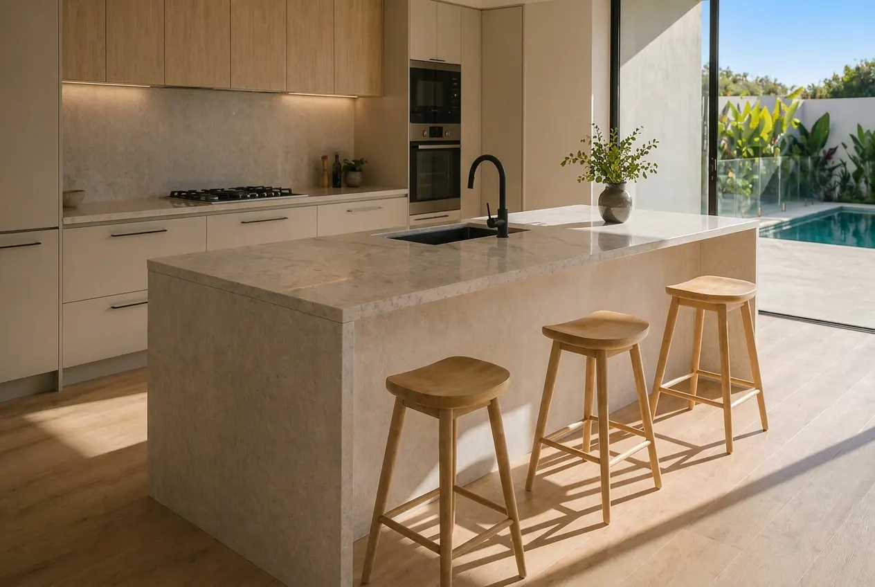 After: kitchen after professional photography and colour grading