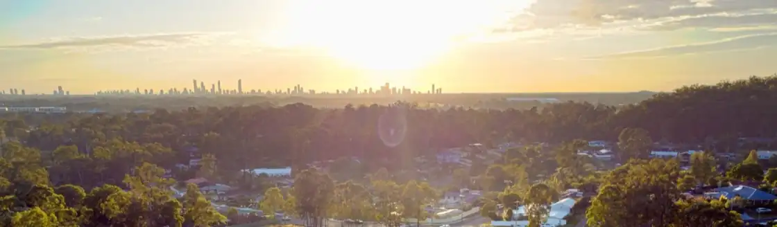 Aerial view of Mudgeeraba, Gold Coast